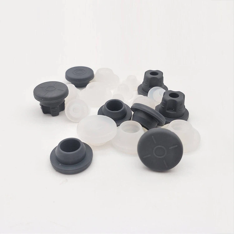 Stopiwr Rwber Vial Gwydr